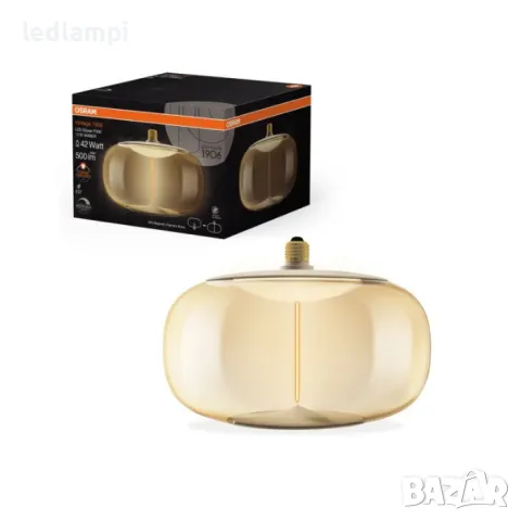 LED лампа 12W VINTAGE 1906 Magnet Elipse E27 1800K Ledvance - Димиране, снимка 2 - Лед осветление - 47853793