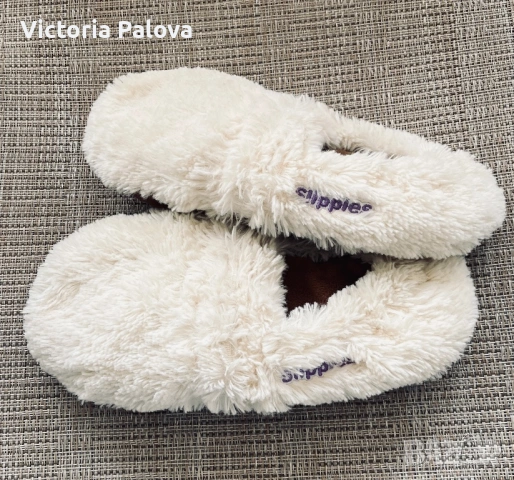 Плюшени пантофи- грелки с лавандула WARMIES SLIPPIES DELUXE , снимка 9 - Пантофи - 53730947