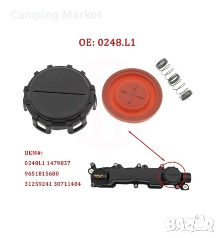 Клапан картерни газове 1.6 HDI - OE 0248.L1
