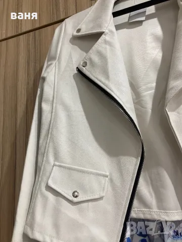 Дамско кожено яке Ново, снимка 3 - Якета - 50206744