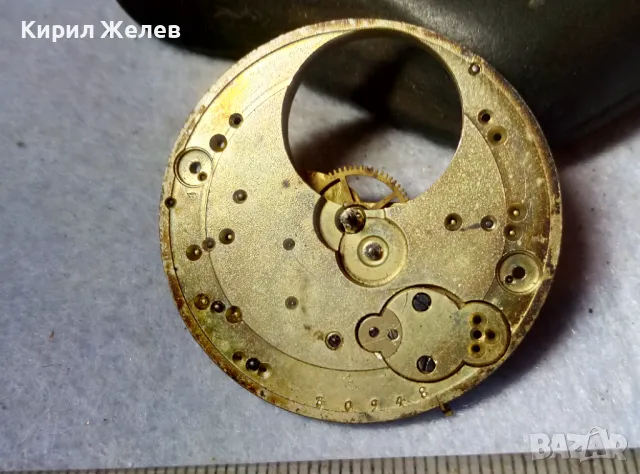 МЕХАНИЗЪМ от СТАР РЯДЪК МОДЕЛ ШВЕЙЦАРСКИ ДЖОБЕН ЧАСОВНИК За РЕСТАВРАЦИЯ ЧАСТИ КОЛЕКЦИЯ ДЕКОР 49693, снимка 4 - Антикварни и старинни предмети - 48623454