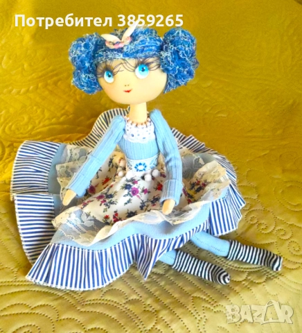 Кукла София. Текстилна мека кукла. ръчна изработка, снимка 8 - Кукли - 52816918
