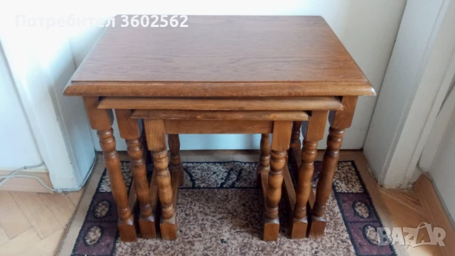 Винтидж помощни масички 3в1