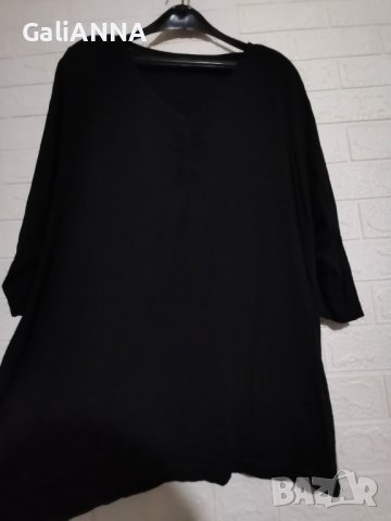 СТРАХОТНА ТУНИКА В ЧЕРНО 2XL-3XL, снимка 2 - Туники - 41910374