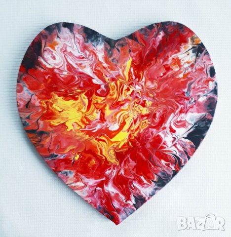 Абстрактна картина  Сърце