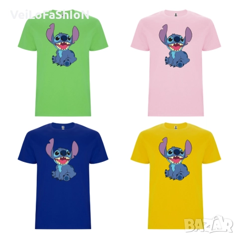 Нова детска тениска със Стич (Stitch) в четири цвят