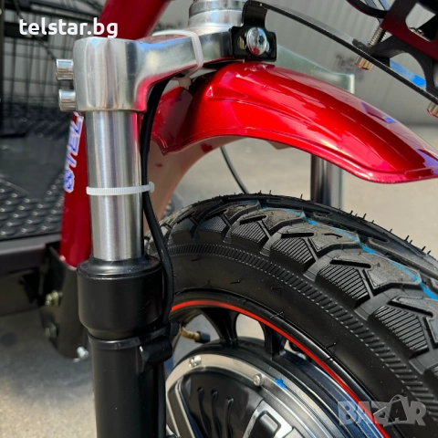 Електрическа триколка с равна платформа и облегалка TS 200.3 48V 750W, високопроизводителни батерии , снимка 7 - Мотоциклети и мототехника - 52407080
