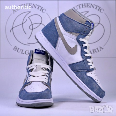 Nike Air Jordan 1 High Dark Mocha, Gold, Hyper Royal Мъжки Дамски Маратонки, снимка 9 - Спортни обувки - 34438699