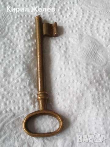 Стар бронзов ключ 34512, снимка 2 - Други ценни предмети - 53578016
