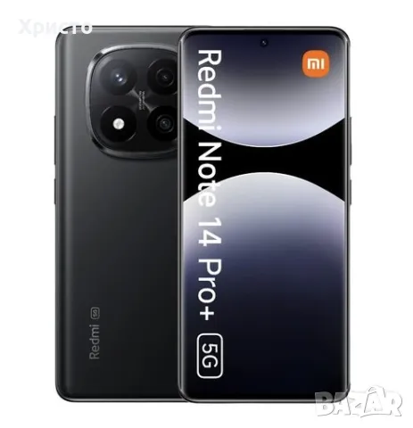 НОВ!!! Xiaomi Redmi Note 14 Pro+, 12GB RAM, 512GB, 5G, Midnight Black, снимка 1 - Xiaomi - 49487877