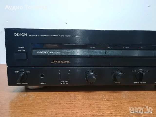 DENON PMA-520. Страхотен стерео усилвател с прекрасен звук. Изпращам видео. , снимка 3 - Ресийвъри, усилватели, смесителни пултове - 53339136