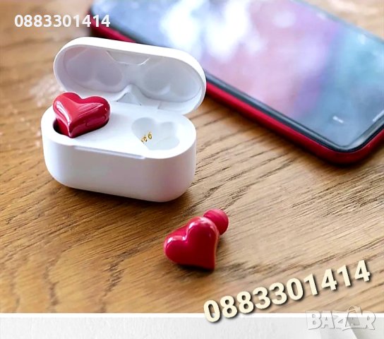 Безжични слушалки Сърце , снимка 6 - Bluetooth слушалки - 42656559