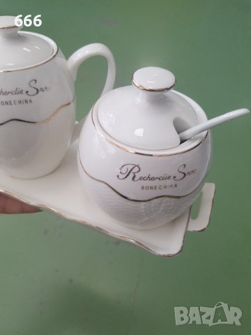 Захарница и  каничка, снимка 2 - Аксесоари за кухня - 41971422