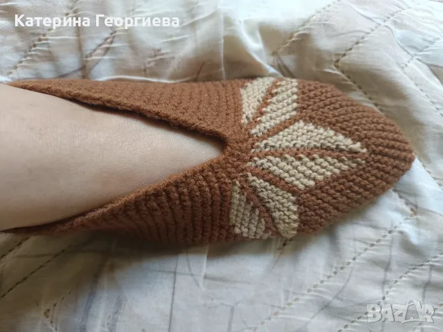 Мъжки и дамски плетени терлици. , снимка 2 - Други - 56152159
