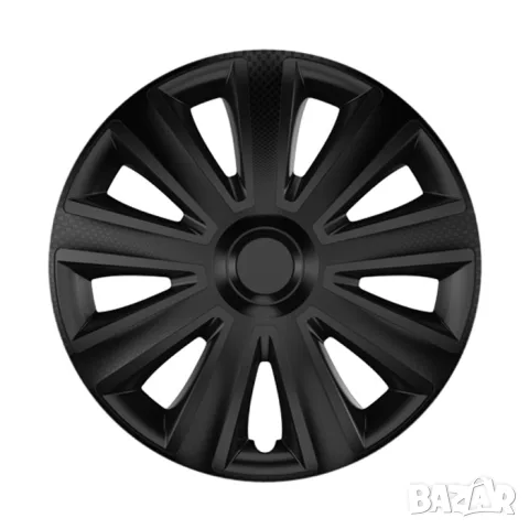 Тасове Versaco Carbon Aviator черни за 13'' джанти, комплект от 4 броя