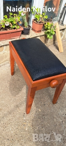стол/табуретка за пиано с регулиране на височината , снимка 6 - Пиана - 51480900