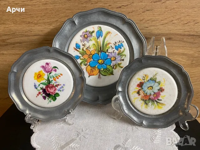 Чинии за декорация , снимка 3 - Антикварни и старинни предмети - 48733699