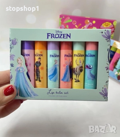 Комплект балсами за устни Disney Frozen 6 броя в опаковка