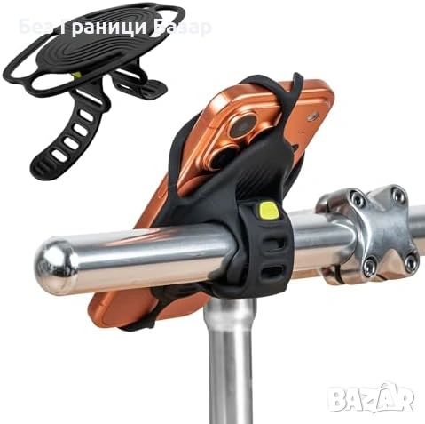 Нов Универсален държач за телефон за кормило Силиконова стойка колело