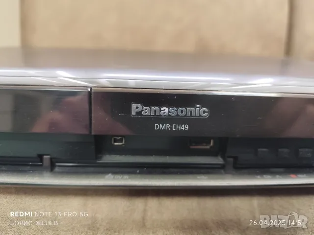 DVD RECORDER PANASONIC , снимка 4 - Плейъри, домашно кино, прожектори - 50044672
