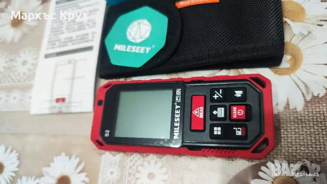 Лазерна ролетка 50м. USB 2700mAh Li-mh,зелен лъч