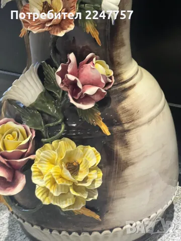 Огромна ваза Capodimonte , снимка 3 - Вази - 48765728
