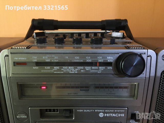Радиокасетофон Hitachi TRK 9140E, снимка 5 - Радиокасетофони, транзистори - 40546761