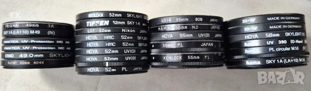 Фото филтри UV CPL , сенници