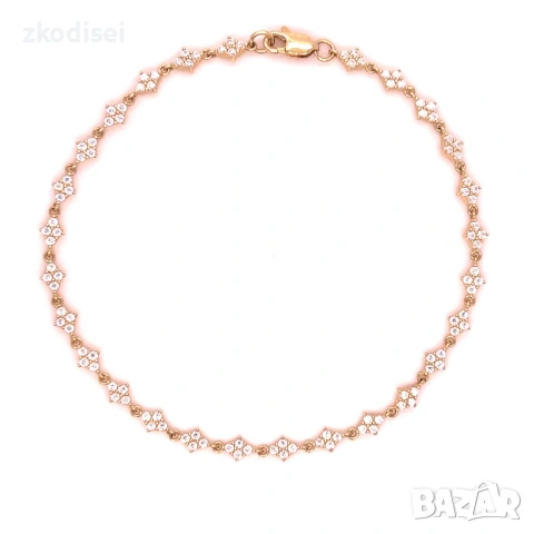 Златна дамска гривна 3,63гр. 19,0см. 14кр. проба:585 модел:36903-1