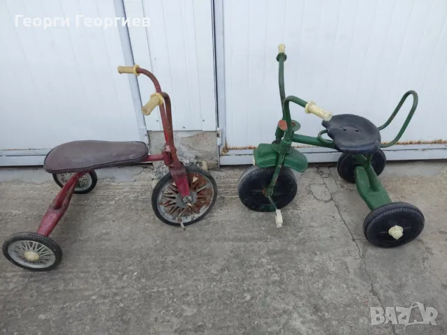 Две ретро детски колела триколки