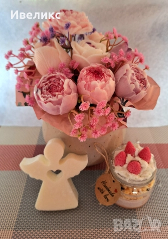 Ръчно изработени свещи, аранжировки и сладки изкушения, създадени с любов и внимание към детайла 💕, снимка 9 - Декорация за дома - 52265621