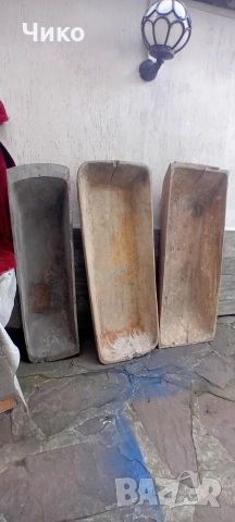 3бр стари дървени нощви, снимка 2 - Антикварни и старинни предмети - 52656041