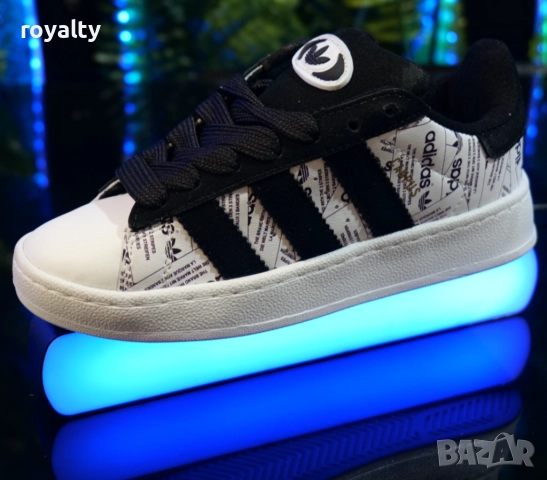 Дамски Кецове Adidas Campus - Цвят - Бяло и черно