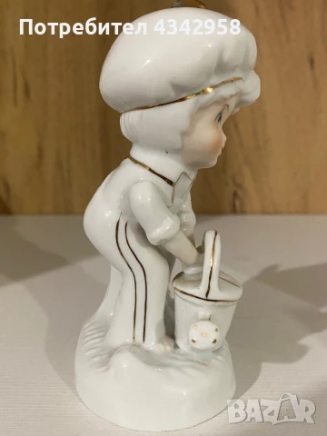 Порцеланова фигурка « Момче и куче », снимка 5 - Антикварни и старинни предмети - 50648173