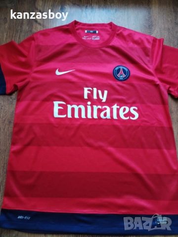 Nike Paris Saint Germain Fly Emirates - страхотна футболна тениска L, снимка 4 - Тениски - 53167383