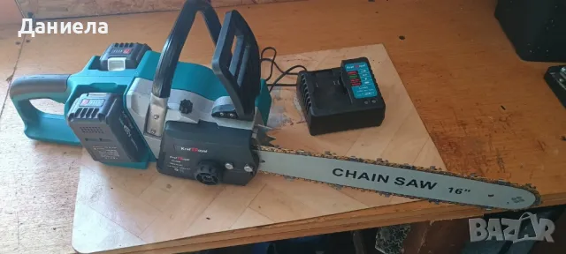 Акумулаторна резачка за дърва с маслен филтър , снимка 2 - Други инструменти - 48640531