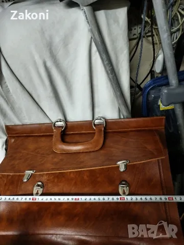 Кожена чанта запазена, снимка 6 - Чанти - 49655117