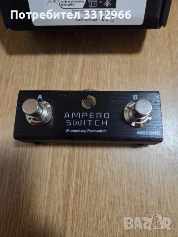 Чисто нов Hotone Ampero Switch, компактен двоен футсуич за китарни ефекти. , снимка 2 - Китари - 53698481