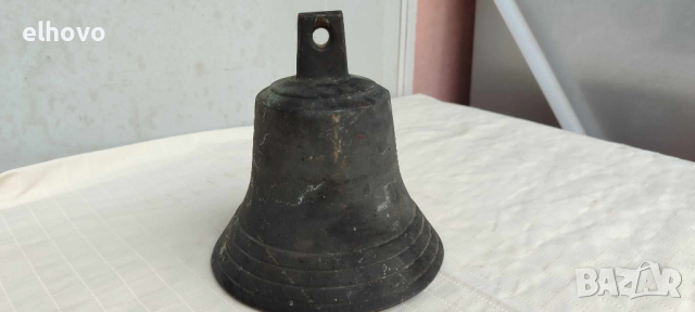 Стара бронзова камбана, снимка 2 - Антикварни и старинни предмети - 44652932