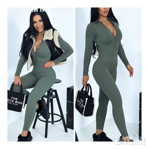 Дамски Спортен Гащеризон - 3 Налични Цвята Код EN17, снимка 4 - Гащеризони - 52510647