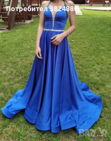 Абитуриентска рокля - цвят кралско синьо, снимка 4 - Рокли - 42014661