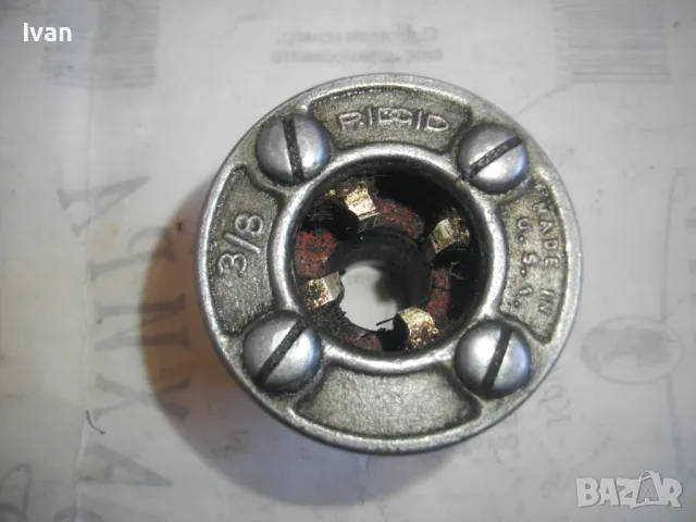 3/8" цол RIDGID Made in USA РЕЗБОНАРЕЗНА ГЛАВА ЗА ВИНТОРЕЗКА, снимка 3 - Други инструменти - 48057587