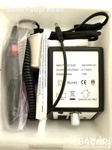 Висококачествена Електрическа Пила за Маникюр и Педикюр12W, снимка 10 - Продукти за маникюр - 49374646