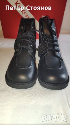 Здрави мъжки боти от естествена кожа KicKers №42, снимка 2 - Мъжки боти - 41863921
