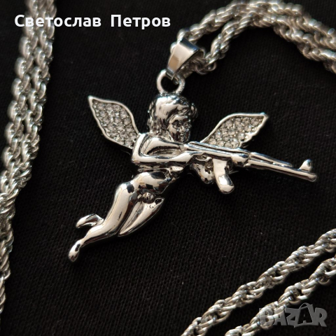 Ангел с Кристали , снимка 2 - Колиета, медальони, синджири - 36276543