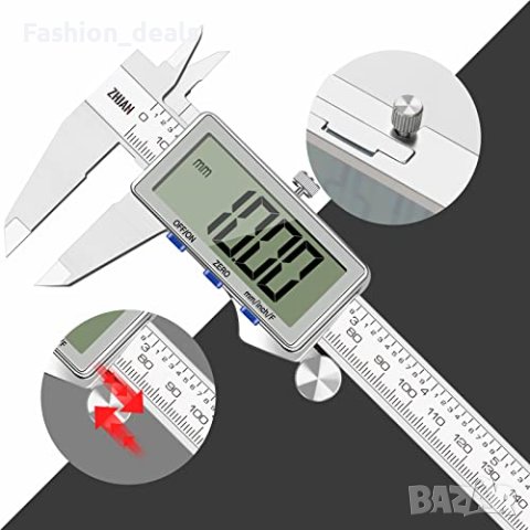 Нов Професионален Цифров Електронен дебеломер 0-150мм, 0-6инча Майстор , снимка 5 - Други стоки за дома - 41801867