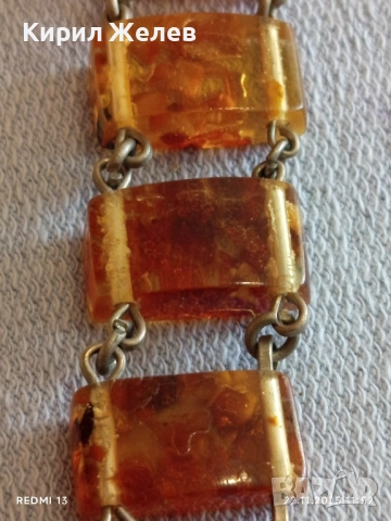 УНИКАЛНА ДАМСКА ГРИВНА БАЛТИЙСКИ КЕХЛИБАР МНОГО КРАСИВА 52294, снимка 2 - Гривни - 52501192