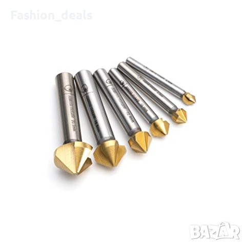 Нов Комплект свредла за зенкероване от 6 части Алуминий Дърво Пластмаса Стомана, снимка 9 - Други стоки за дома - 41782526