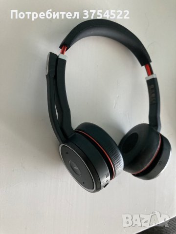 Слушалки Jabra Evolve 75 Stereo UC, микрофон, Bluetooth, черни, снимка 2 - Bluetooth слушалки - 41738594