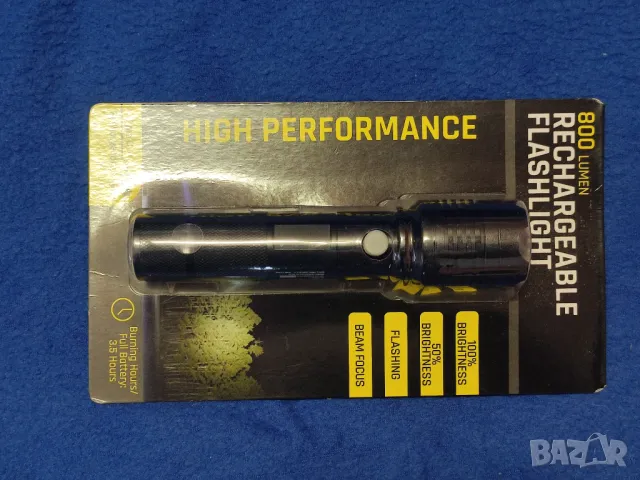 Мощен, компактен LED акумулаторен тактически фенер за лов, риболов, палатка, излет, снимка 7 - Къмпинг осветление - 49767735